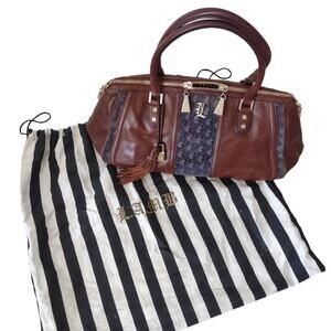 LAMB by Gwen Stefani Vintage Leather Handbag Y2K Rare Brown Designer Tote Bag